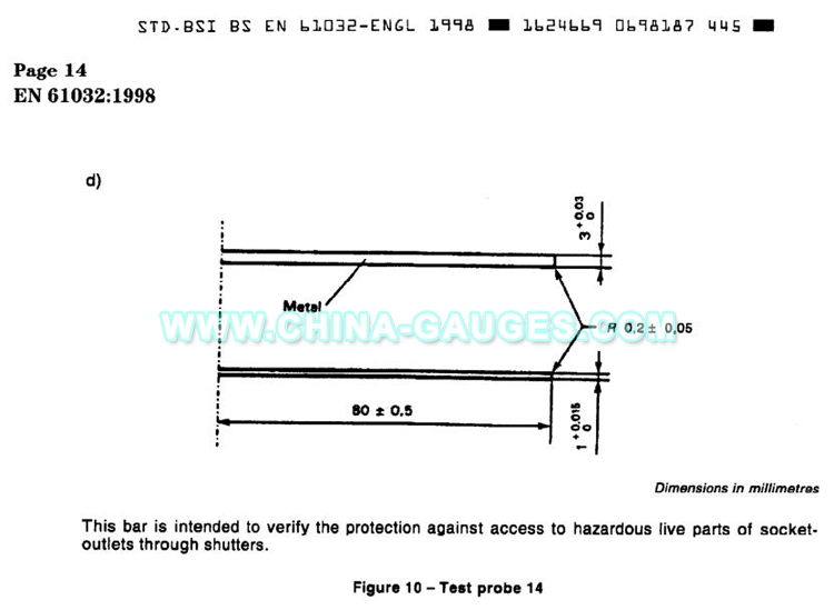 test probe 14