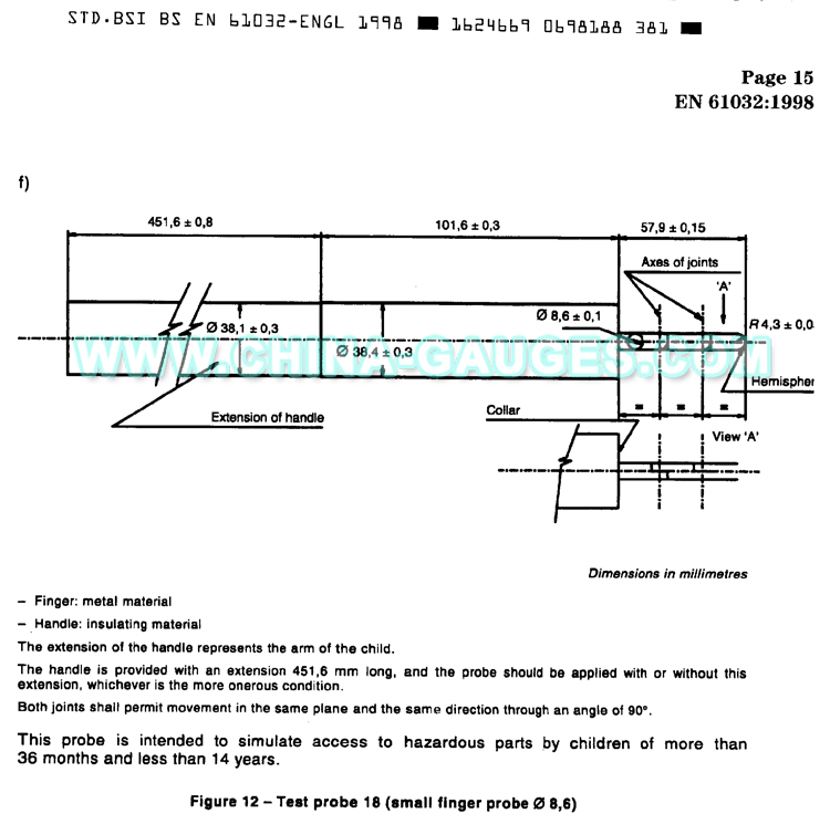 test probe 18
