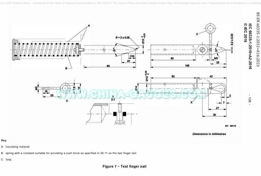 test nail probe